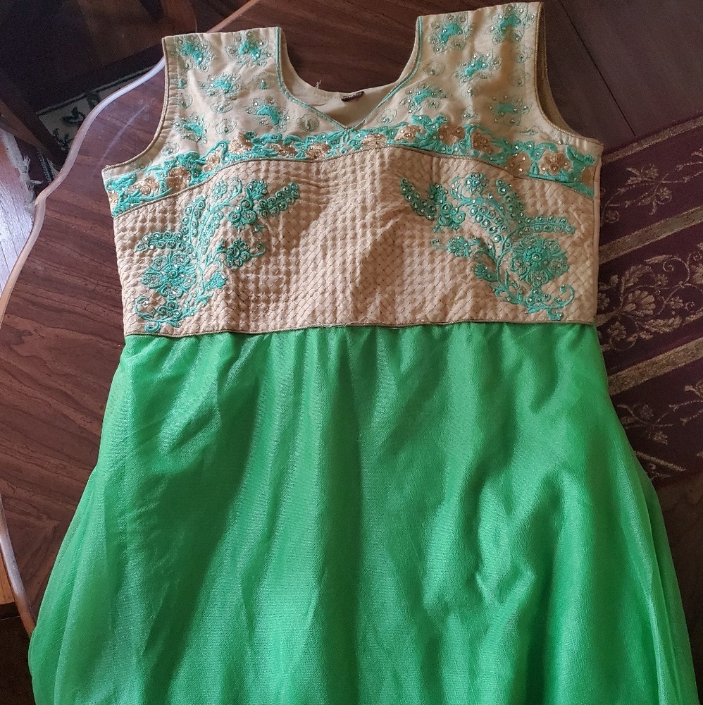 Green salwar kameez